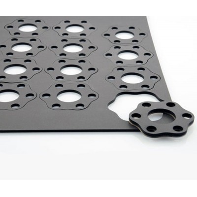 High precision galvanized steel aluminum lasercut service